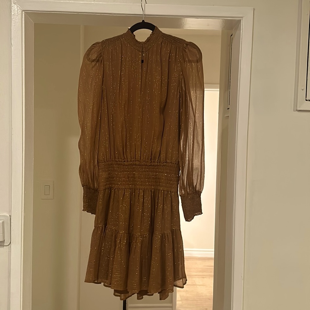 ALC long sleeve terracotta dress